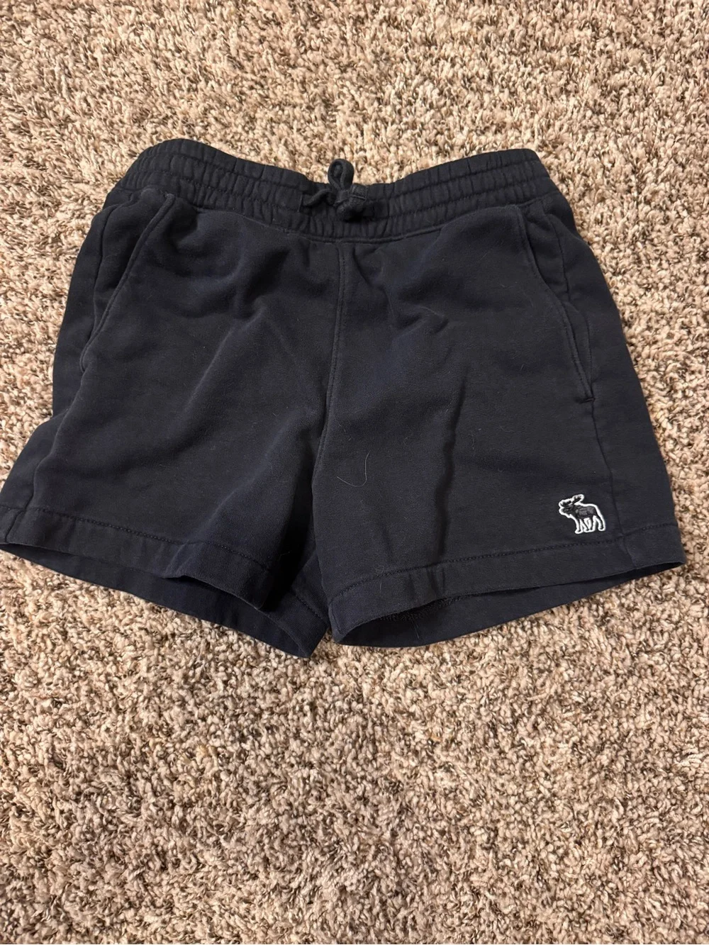 abercrombie kids Black Logo Shorts